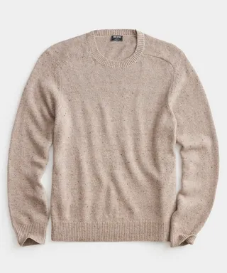Donegal Crewneck Sweater in Pine Cone