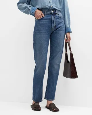 Wular Straight-Leg Ankle Denim Pants