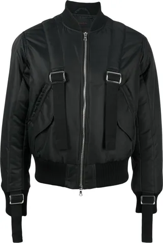 Shoulder-Strap Bomber Jacket