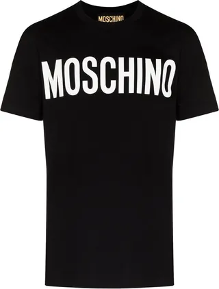 logo-print organic cotton T-shirt