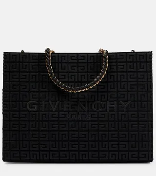 4G embroidered Medium canvas tote