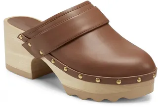 Vegan Leather Pedro Platform Clogs