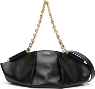 Black Small Paseo Leather Shoulder Bag