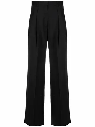 High-Waisted Wide-Leg Trousers