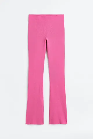 Ribbed Flared Pants