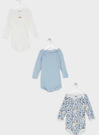 Infant 3 Pack Assorted Bodtsuit