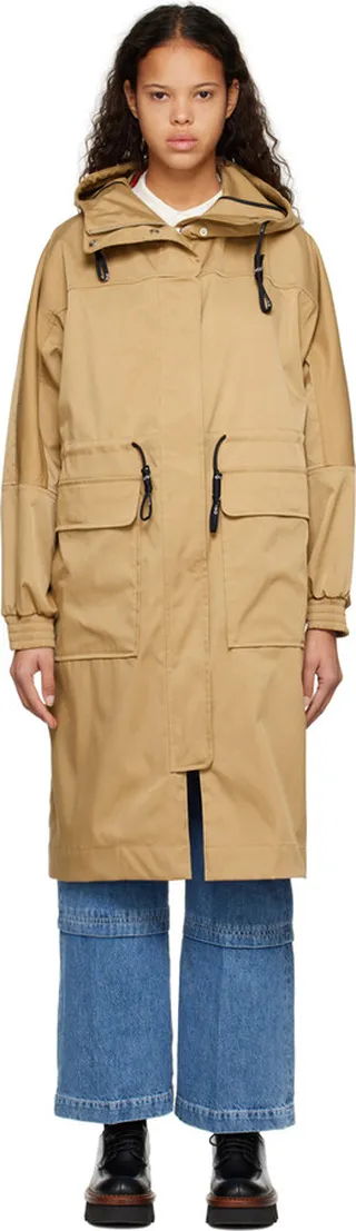 Hugo Tan Drawstring Coat