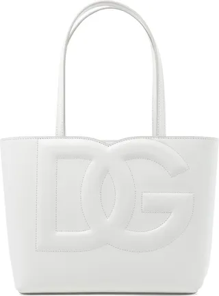 Dg Logo Embossed Small Tote Bag