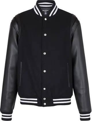 Rear Logo-Patch Detail Bomber Jacket