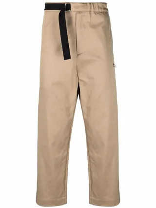 Belted Cropped Trousers