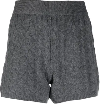 Cashmere Cable-Knit Shorts