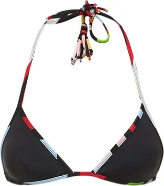 Disappering logo triangle bikini top