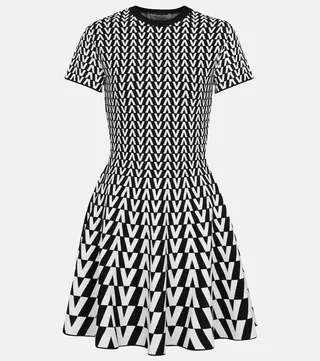 Jacquard minidress