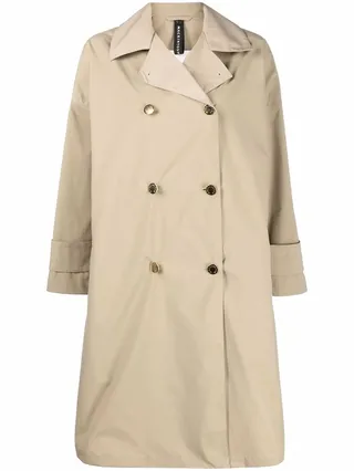 Humbie double-breasted raincoat