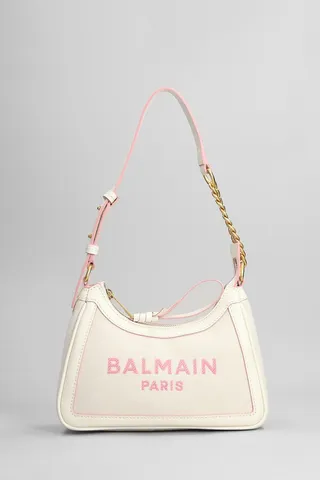 B Army Shoulder Bag In White Cotton