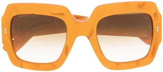 Oversized-Frame Logo Sunglasses