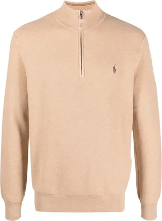 Short-Zip Pullover Jumper