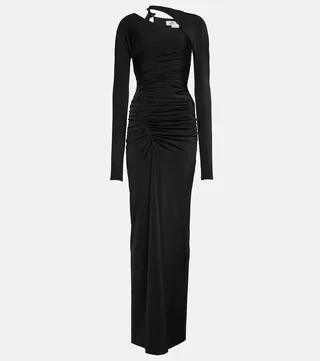 Asymmetrical cutout gown