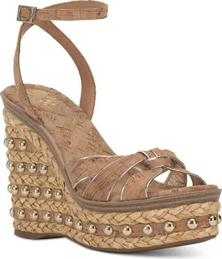 Vince Camuto Prenzie Studded Espadrille Platform Wedge Sandals Women's Shoes