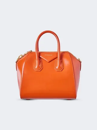 Mini Antigona Bag Dark Orange