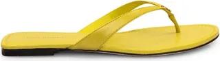 Tory Burch Capri Logo Plaque Thong Sandals