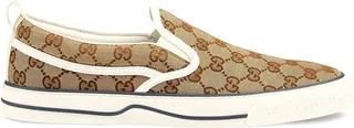 GG Supreme slip-on sneakers