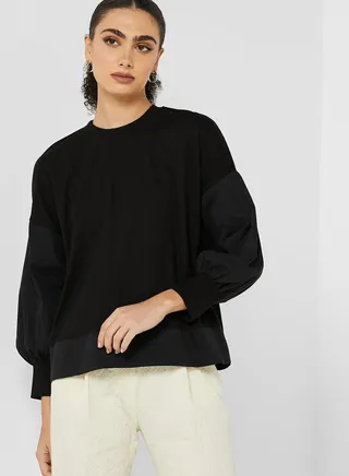 Balloon Sleeve Top