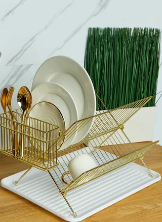 Gold Plated Dish Rack