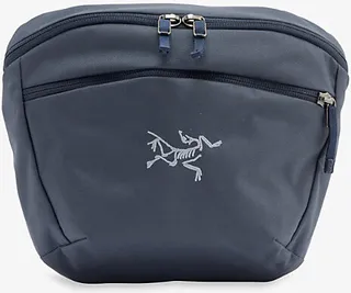 Mens Black Sapphire Mantis Woven bum bag