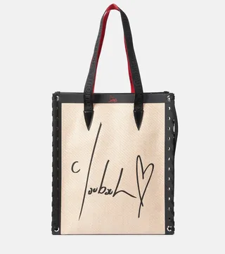 Cabalace Small leather-trimmed tote