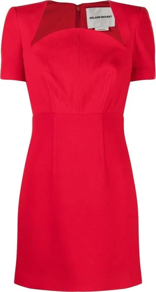 Wool-Crepe Mini Dress