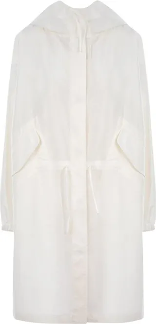 Jil Sander Logo-Printed Hooded Raincoat