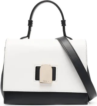 Two-Tone Leather Tote Bag