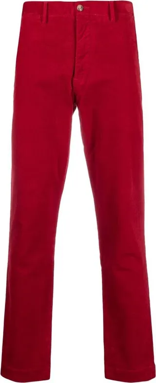 Corduroy Straight-Leg Trousers