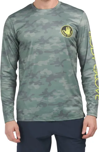 Camo Long Sleeve Loose Fit Rash Guard