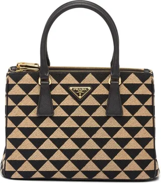 Symbole triangle-jacquard-pattern tote bag