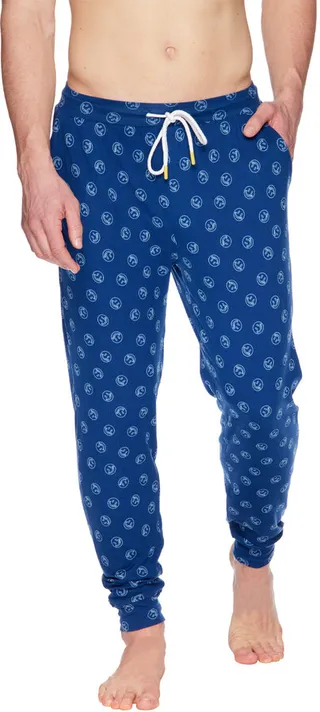 Smiley Face Print Lounge Pants 2-Pack