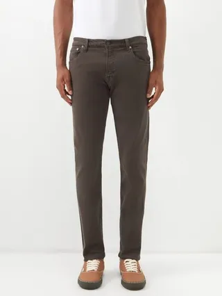 Adler Garment-dyed Denim Tapered-leg Jeans