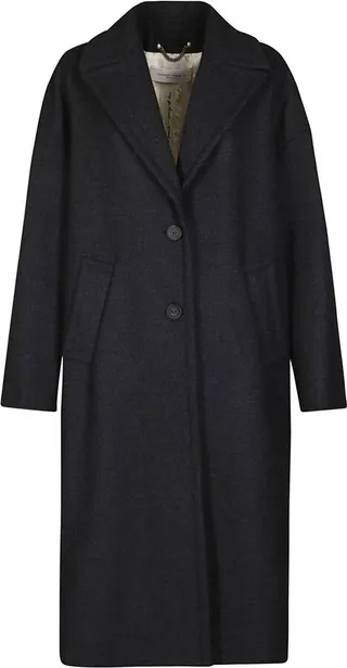 Fringed Single-breasted Coat