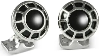 Deakin & Francis - Deakin & Francis Porthole Cufflinks With Black Centre