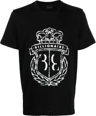 logo-print detail T-shirt