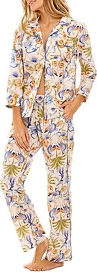 The Lazy Poet Emma Blue Jungle Lush Pajama Set