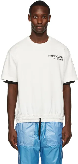 Moncler Grenoble White Logo T-Shirt
