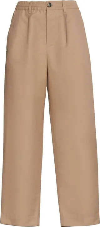 Logo-Embroidered Straight-Leg Trousers
