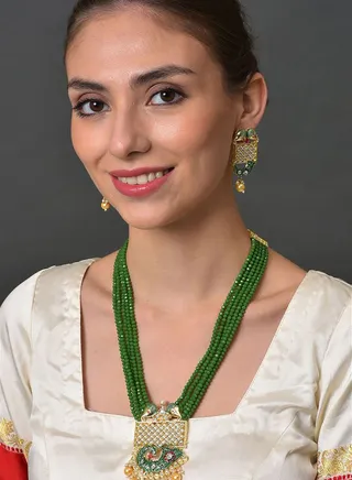 Kundan Meenakari Gold Plated Necklace Set