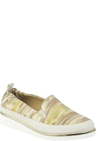 Nellaya Metallic Stripe Slip-On Platform Sneaker