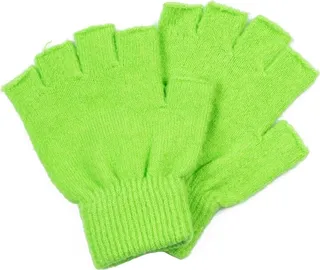 Steven Neon Fingerless Knit Gloves