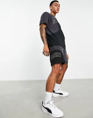 Puma x MARKET Regular 8 inch shorts in black