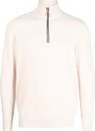 Half-Zip Front Cashmere Jumper