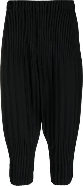 Cropped Tapered Leg Trousers